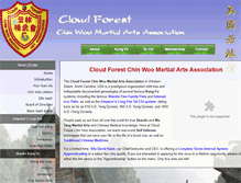 Tablet Screenshot of cloudforestchinwoo.org